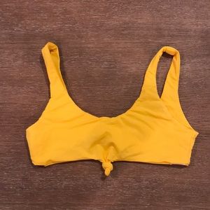Bright Yellow Bikini Top